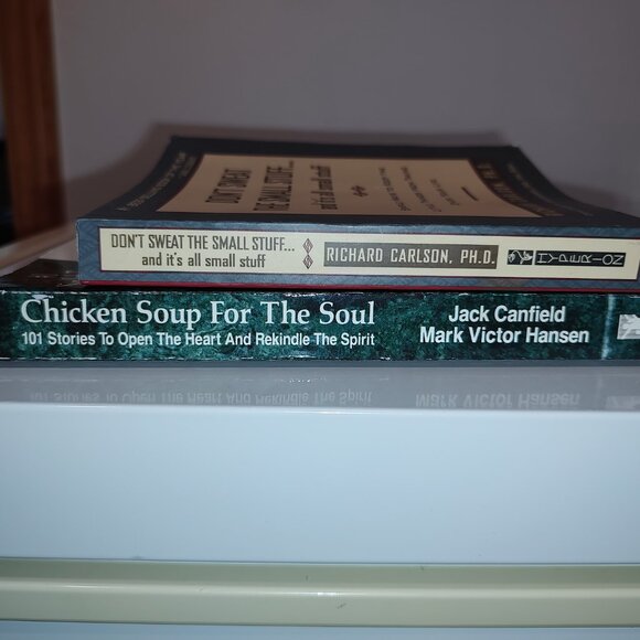 2 Self Help Books "Don't Sweat Small Stuff & Chicken Soup for the Soul" PB-Good - Picture 12 of 15